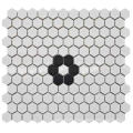 Rhombus Shape Ceramic Porcelain Mosaic Tiles